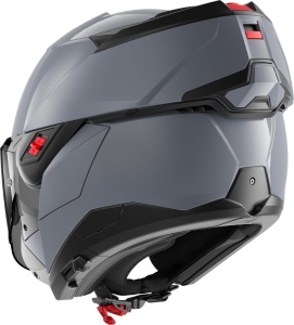 Casca moto SHARK OXO Dark Shadow Gun Silver S05, S, cu viziera anti-zgarieturi - Img 3