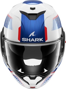 Casca moto SHARK OXO SIKTER Alb Cromat Albastru, L - Img 3