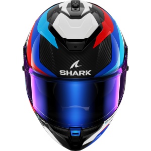 Casca moto SHARK SPARTAN GT PRO CARBON, Carbon, AlbastruRosu, XXL - Img 3