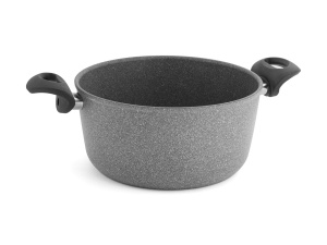 Caserola Ballarini Cortina Granitium Eco 24 cm, Antiaderenta, Inductie