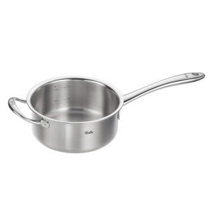 Caserola cu maner Fissler M5 Pro-Ply 16 cm, inox 1810, capac metalic - Img 2