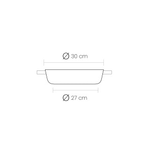 Caserola Ibili Evolution din aluminiu forjat, 30 cm, 4,6 litri, anti-adeziva - Img 6