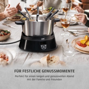 CASO Induktions-FonDue 1000W Fondue pentru 8 persoane Negru Timer 180 minute - Img 6