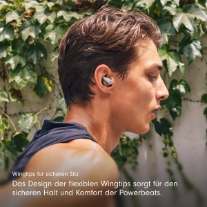 Casti audio Beats Powerbeats Fit, wireless, IPX4, 30 ore autonomie, gri - Img 4