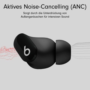 Casti audio Beats Studio Buds, Bluetooth, Noise-Cancelling, Negru - Img 3
