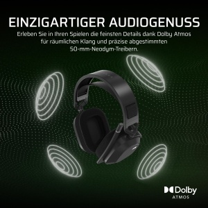 Casti audio Corsair HS80 MAX Wireless, Bluetooth, 65 ore autonomie, gri - Img 5