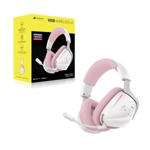 Casti audio Corsair Void v2 Wireless, Dolby Atmos, 70 ore autonomie, Roz - Img 9