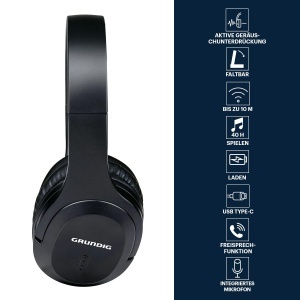 Casti audio Grundig cu Bluetooth, 40 ore autonomie, microfon integrat - Img 2