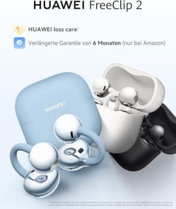 Casti audio HUAWEI FreeClip 2, Bluetooth, IP57, 38 ore autonomie, Albastru - Img 4