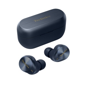 Casti audio in-ear Technics EAH-AZ80E-A, anulare zgomot, Bluetooth, albastru inchis