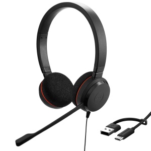 Casti audio Jabra Evolve 20 - Stereo, USB-CA, Negru