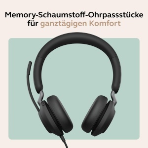 Casti audio Jabra Evolve2 40 SE cu USB-C, reducere zgomot, negru - Img 6