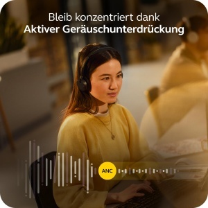 Casti audio Jabra Evolve3 45 wireless cu microfon, USB-C, confort sporit - Img 5