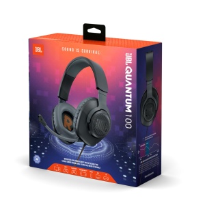 Casti audio JBL Quantum 100, cu fir, microfon detasabil, compatibile multi-platforma, negru - Img 4