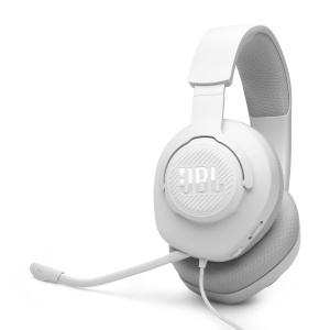 Casti audio JBL Quantum JBLQTUM100M2WHT, 40mm, Alb, 3.5mm
