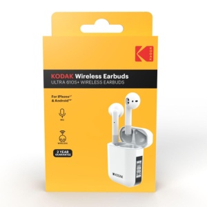 Casti audio Kodak KO-30425958, Bluetooth, Freisprech, Alb, 3.5 ore autonomie - Img 4