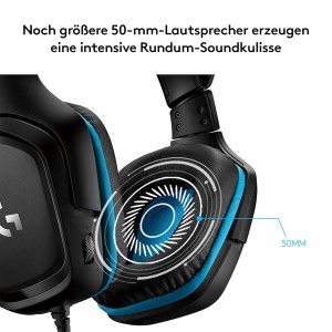 Casti audio Logitech G432, 7.1 Surround Sound, microfon cu anulare zgomot, negru - Img 4