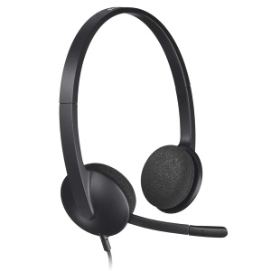 Casti audio Logitech H340 cu microfon, USB, 1.8m, negru