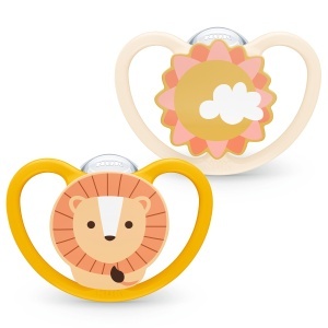 Casti audio NUK Space pentru bebelusi, BPA-free, cu design 3D, cutie reutilizabila
