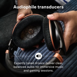 Casti audio over-ear Sennheiser HD 505, sunet HD, design open-back, Copper Edition - Img 5
