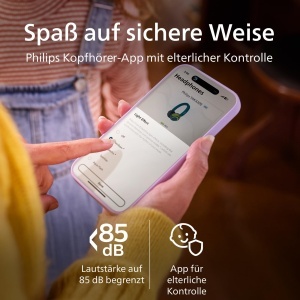 Casti audio PHILIPS TAK4200CT pentru copii, 45 ore autonomie, culoare Crystal Teal - Img 4