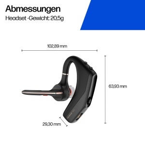 Casti audio Poly Voyager Legend 50 cu NoiseBlockAI, 10 ore autonomie, Negru - Img 6