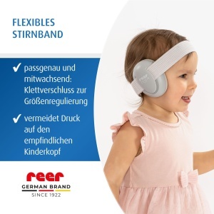 Casti audio Reer SilentGuard pentru copii, protectie fonica, gri - Img 6