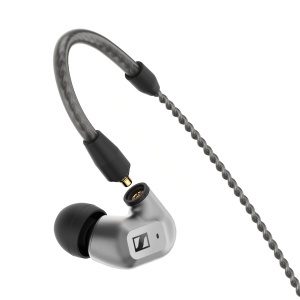 Casti audio Sennheiser IE 200 cu cablu, Hi-Fi, sunet clar, argintii - Img 4