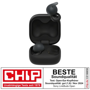 Casti audio Sony LinkBuds Open, design deschis, rezistente la apa, 22h autonomie, negru - Img 2
