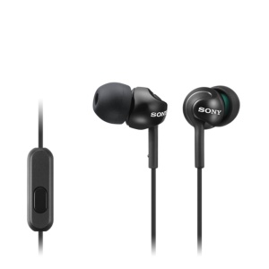 Casti audio Sony MDR-EX110APB, in-ear, negru, cu microfon - Img 2