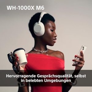 Casti audio Sony WH-1000XM6, Noise Cancelling, 30 ore autonomie, Midnight Blue - Img 10
