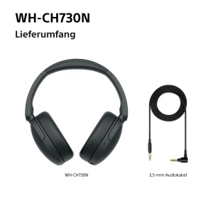 Casti audio Sony WH-CH730N, Noise Cancelling, Bluetooth, Negru - Img 10