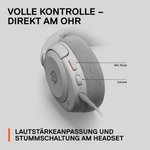 Casti audio SteelSeries Arctis Nova 1P, Surround Sound 360, Alb - Img 11