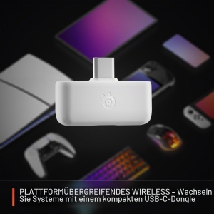 Casti audio SteelSeries Arctis Nova 5, wireless, 60 ore autonomie, alb - Img 7