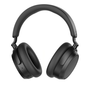 Casti audio wireless Sennheiser Accentum Plus, Hybrid ANC, 50 ore autonomie, Negru