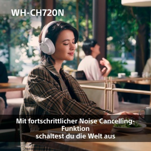 Casti Bluetooth fara fir Sony WH-CH720N cu anulare a zgomotului - Pana la 35 de ore de viata a bateriei si incarcare rapida - Negru - Img 4