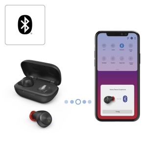 Casti Bluetooth Hama "Spirit Chop" (casti intraauriculare cu microfon, casti True Wireless cu statie de incarcare, IPX 4, Runtime 16h, casti wireless cu control vocal, Siri, Google) negru - Img 3