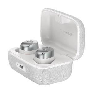 Casti Bluetooth Sennheiser Momentum True Wireless 4 Alb Argintiu Noise Cancelling