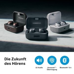 Casti Bluetooth Sennheiser Momentum True Wireless 4 Negru Graphite Noise Cancelling - Img 5