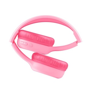 Casti Bluetooth Trust Nouna pentru copii cu limitator de volum (85dB) pentru copii de la 4 ani, Casti pliabile pe ureche cu microfon, 15 ore de redare, Casti pentru copii fara fir, roz - Img 14