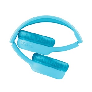 Casti Bluetooth Trust Nouna pentru copii cu limitator de volum (85dB) pentru copii de la 4 ani, Casti pliabile pe ureche cu microfon, 15 ore de redare, Casti pentru copii fara fir, albastru - Img 14