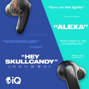 Casti fara fir intraauriculare Skullcandy Rail ANC cu anulare a zgomotului durata de viata a bateriei de 27 de ore micro compatibile cu dispozitive iP - Img 4