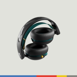 Casti fara fir Skullcandy Grom durata de viata a bateriei de 45 de ore limita de volum compatibile cu dispozitive iPhone Android si Bluetooth - Negru - Img 3