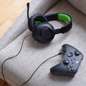 Casti gaming JBL Quantum 100X Over-Ear Boom Microfon detasabil Negru-Verde - Img 7