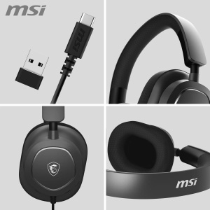 Casti gaming MSI Maestro 300 USB-C Microfon detasabil Design usor - Img 6
