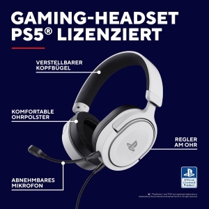 Casti Gaming Trust GXT 498W Forta PlayStation 5 Alb Microfon Detasabil - Img 2