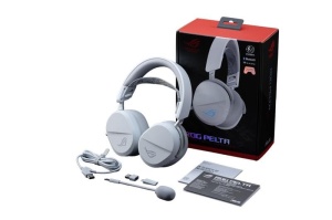 Casti Gaming Wireless ASUS ROG Pelta White RGB Bluetooth USB-C Alb - Img 8