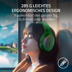 Casti Gaming Wireless Razer Barracuda X Phantom Green Bluetooth RGB - Img 3