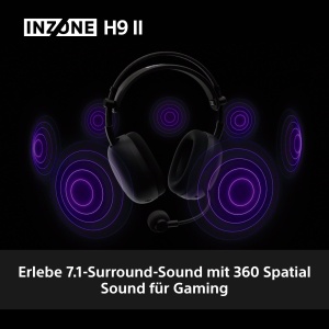 Casti gaming wireless Sony INZONE H9 II Noise Cancelling 30h autonomie Alb - Img 6