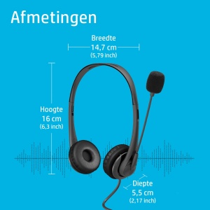 Casti HP Stereo G2 USB-A Anulare Zgomot Negru - Img 5
